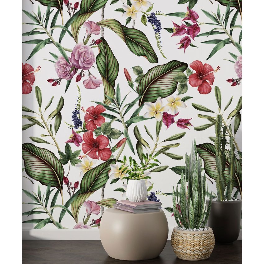 Papier peint motif XL - Motif floral