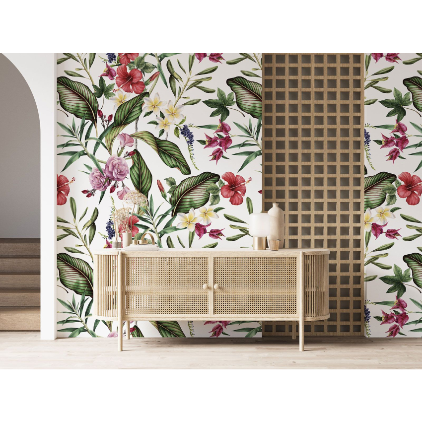 Papier peint motif XL - Motif floral