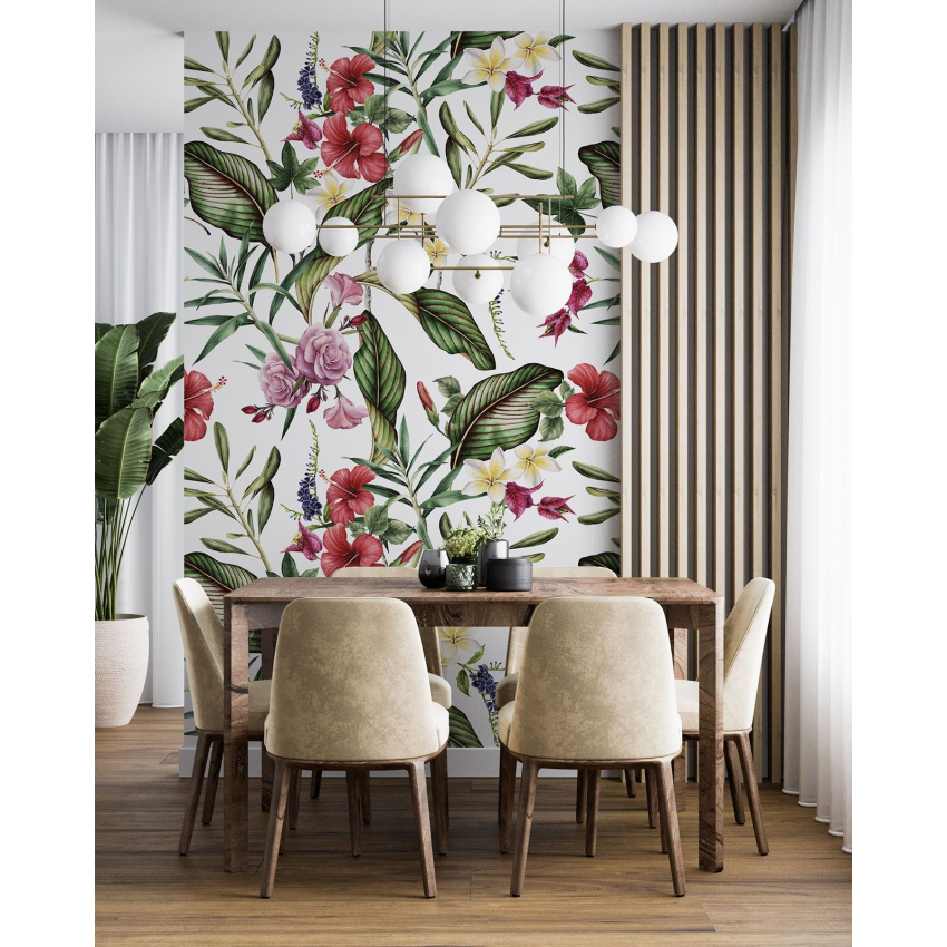 Papier peint motif XL - Motif floral
