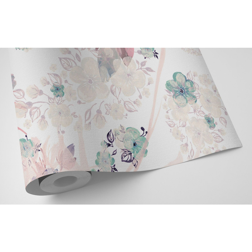 Papier peint motif XL - Motif floral