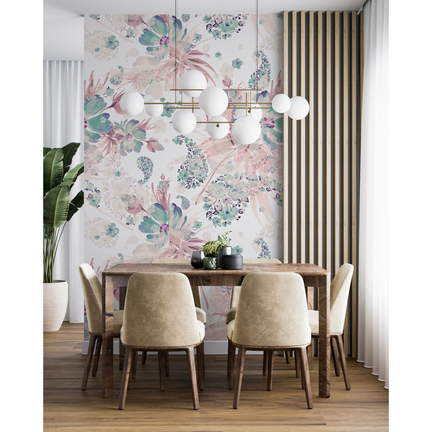 Papier peint motif XL - Motif floral