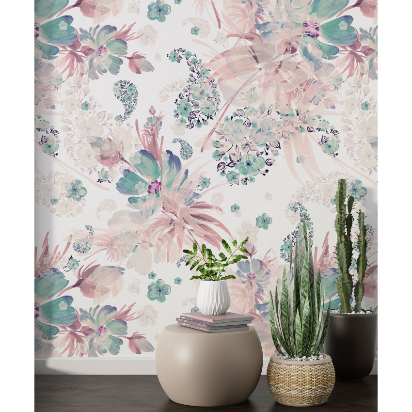 Papier peint motif XL - Motif floral