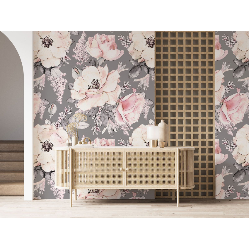 Papier peint motif XL - Motif floral