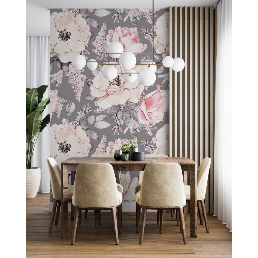 Papier peint motif XL - Motif floral