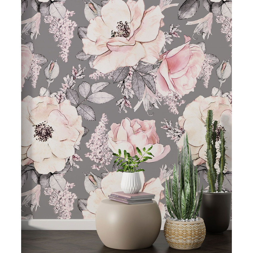 Papier peint motif XL - Motif floral