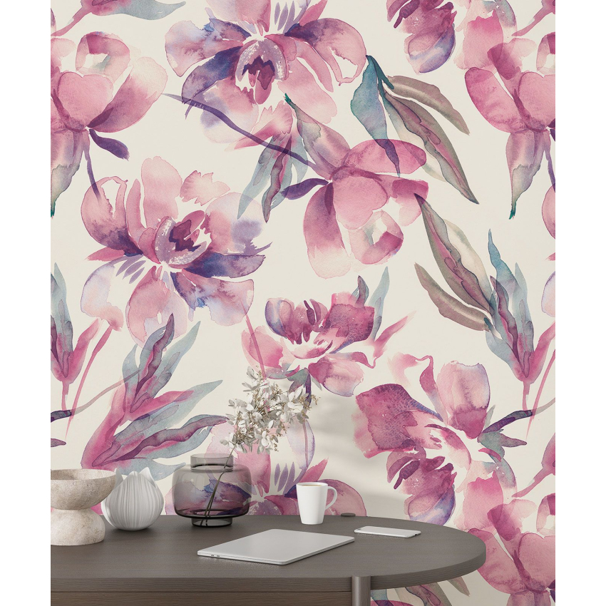Papier peint motif XL - Motif floral