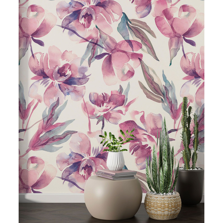Papier peint motif XL - Motif floral