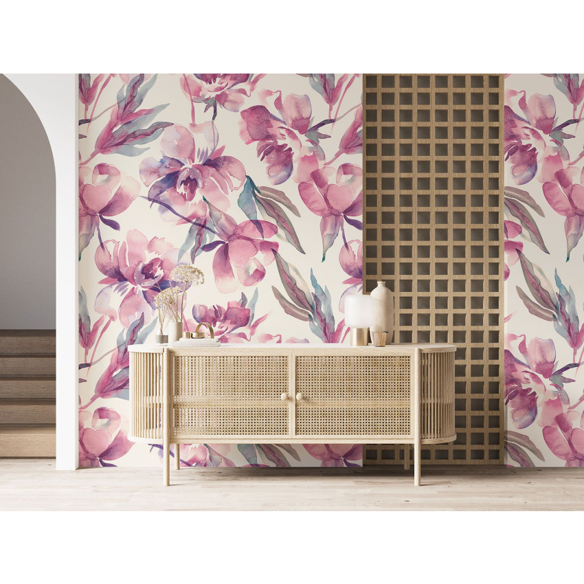 Papier peint motif XL - Motif floral