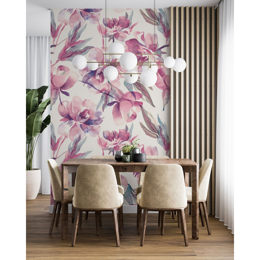 Papier peint motif XL - Motif floral