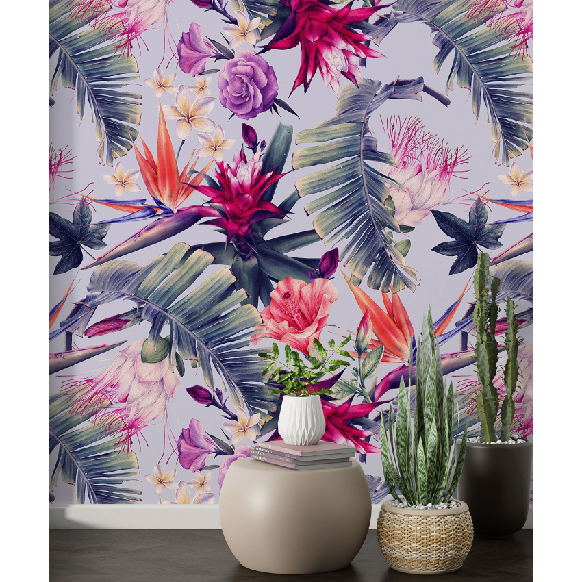 Papier peint motif XL - Motif floral