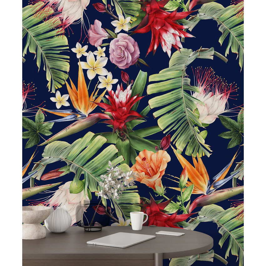 Papier peint motif XL - Motif floral