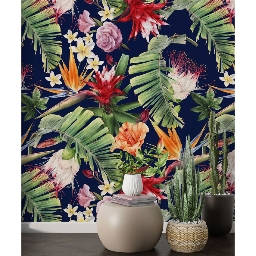 Papier peint motif XL - Motif floral