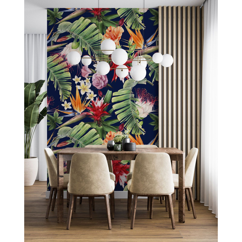 Papier peint motif XL - Motif floral