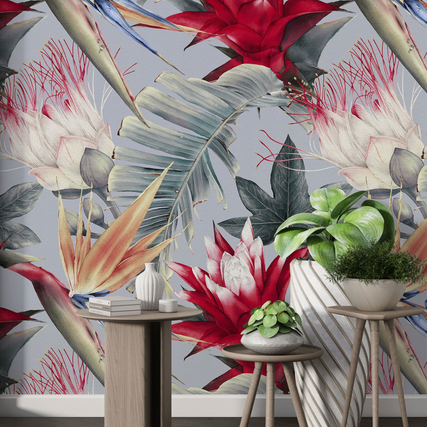 Papier peint motif XL - Motif floral