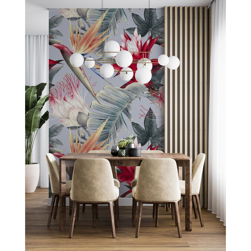 Papier peint motif XL - Motif floral