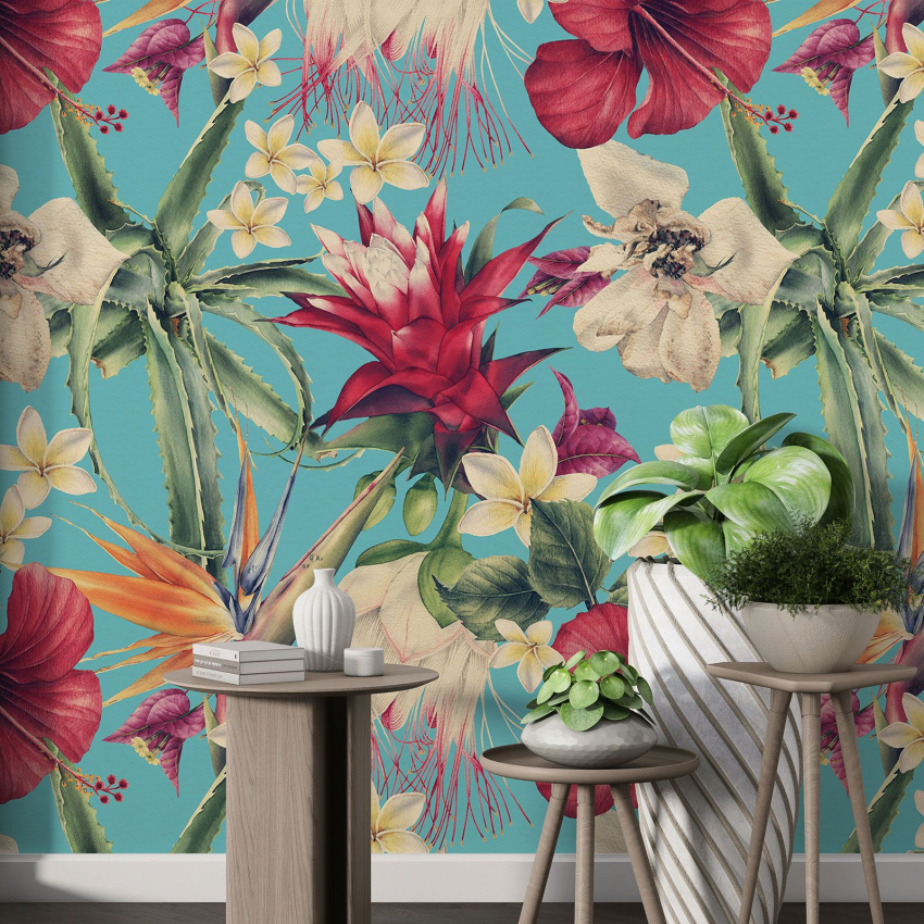Papier peint motif XL - Motif floral