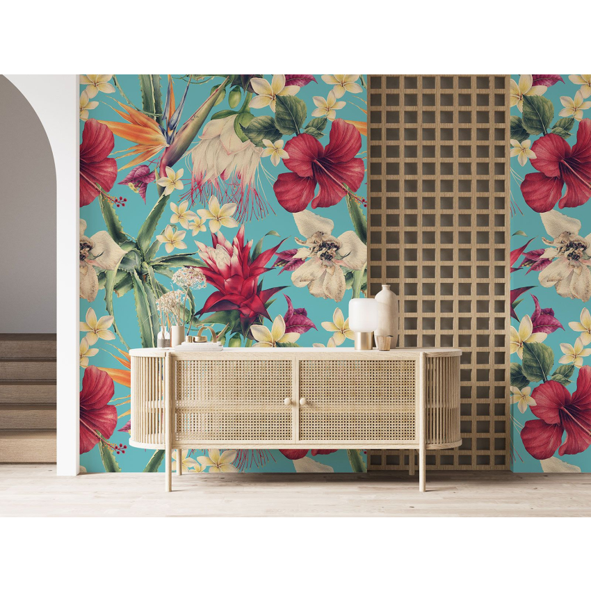 Papier peint motif XL - Motif floral