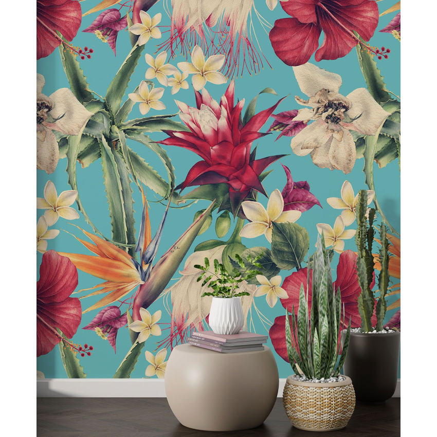Papier peint motif XL - Motif floral