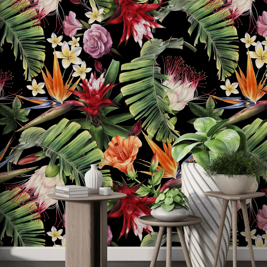 Papier peint motif XL - Motif floral