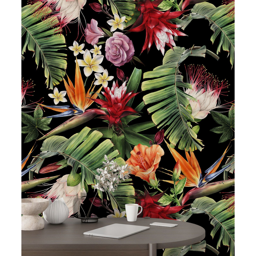 Papier peint motif XL - Motif floral