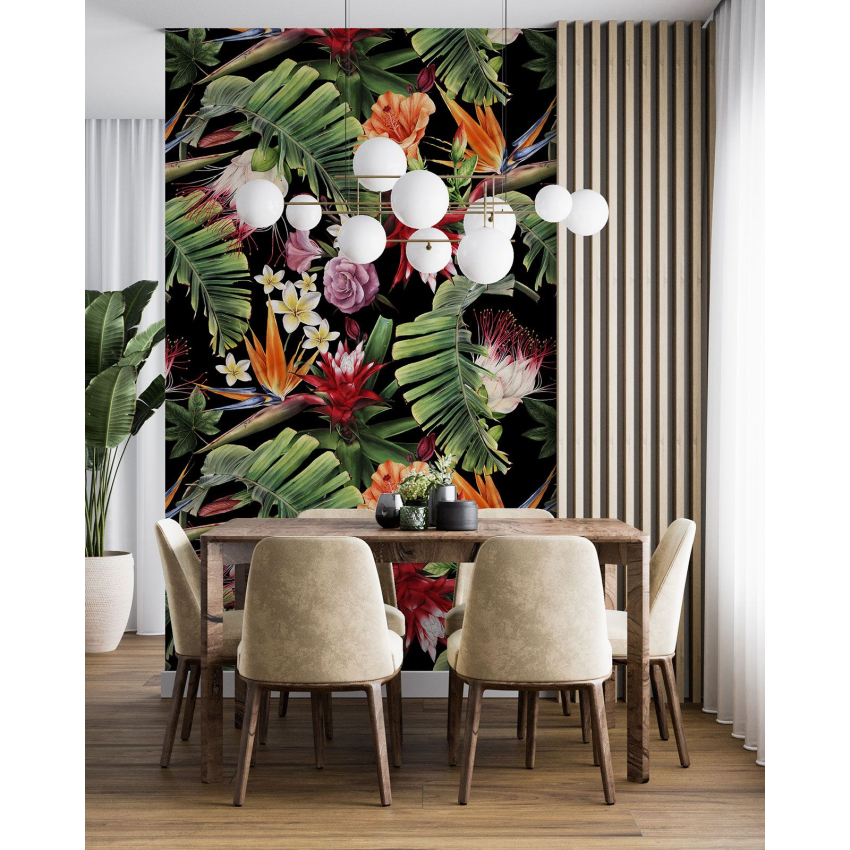 Papier peint motif XL - Motif floral
