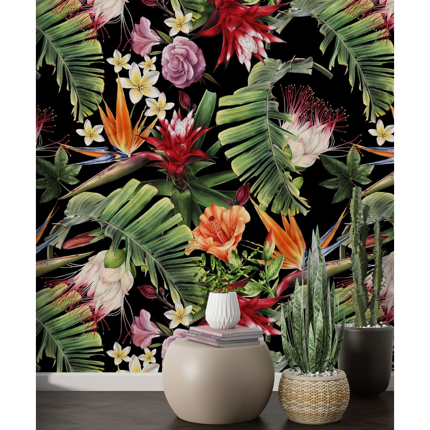 Papier peint motif XL - Motif floral