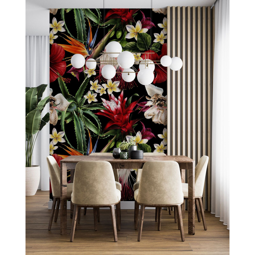 Papier peint motif XL - Motif floral
