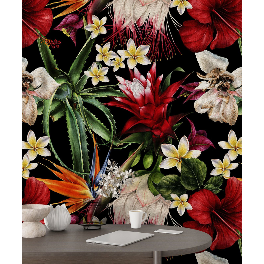 Papier peint motif XL - Motif floral