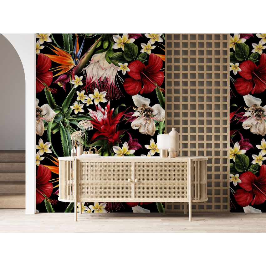 Papier peint motif XL - Motif floral