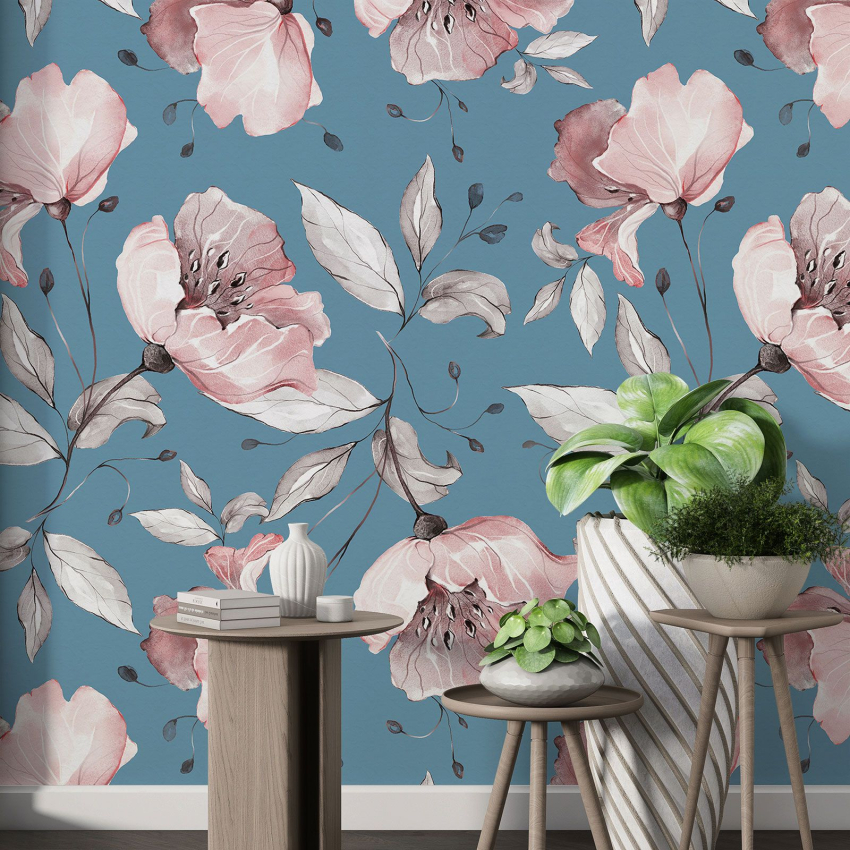 Papier peint motif XL - Motif floral