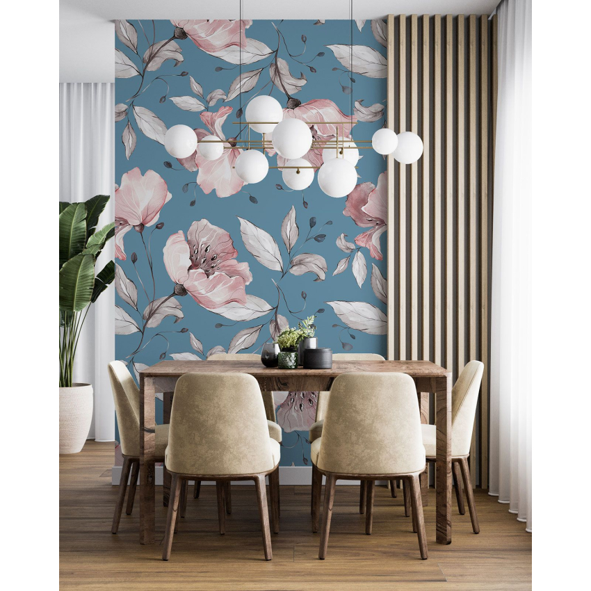 Papier peint motif XL - Motif floral