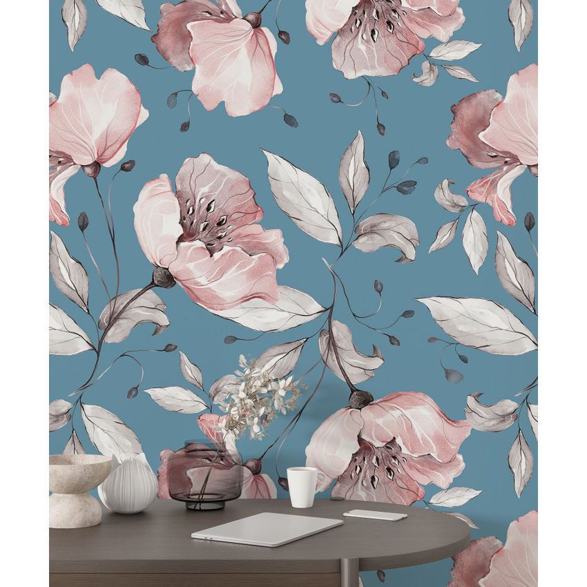Papier peint motif XL - Motif floral