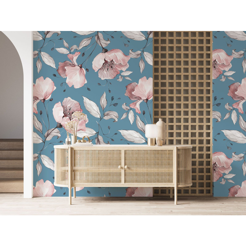 Papier peint motif XL - Motif floral