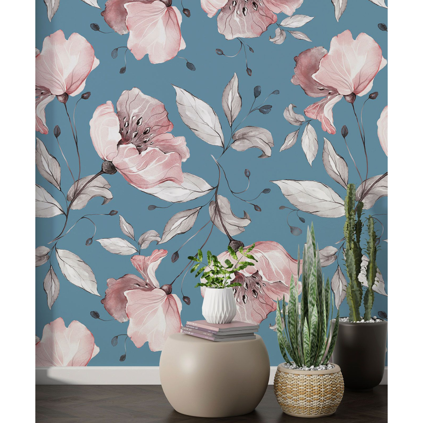 Papier peint motif XL - Motif floral
