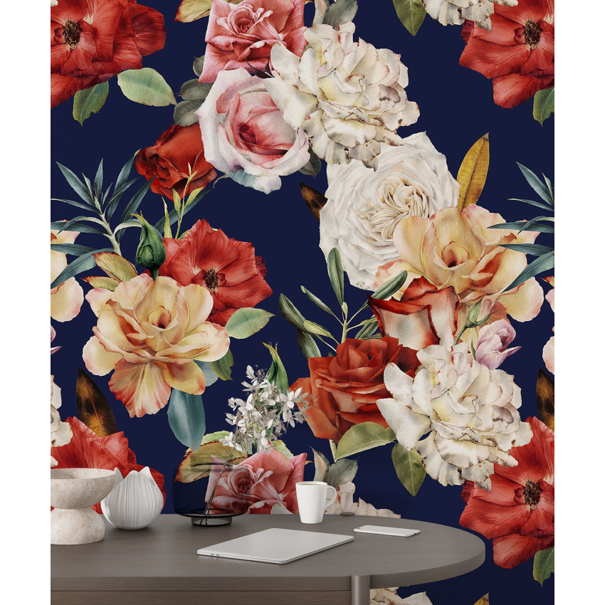 Papier peint motif XL - Motif floral