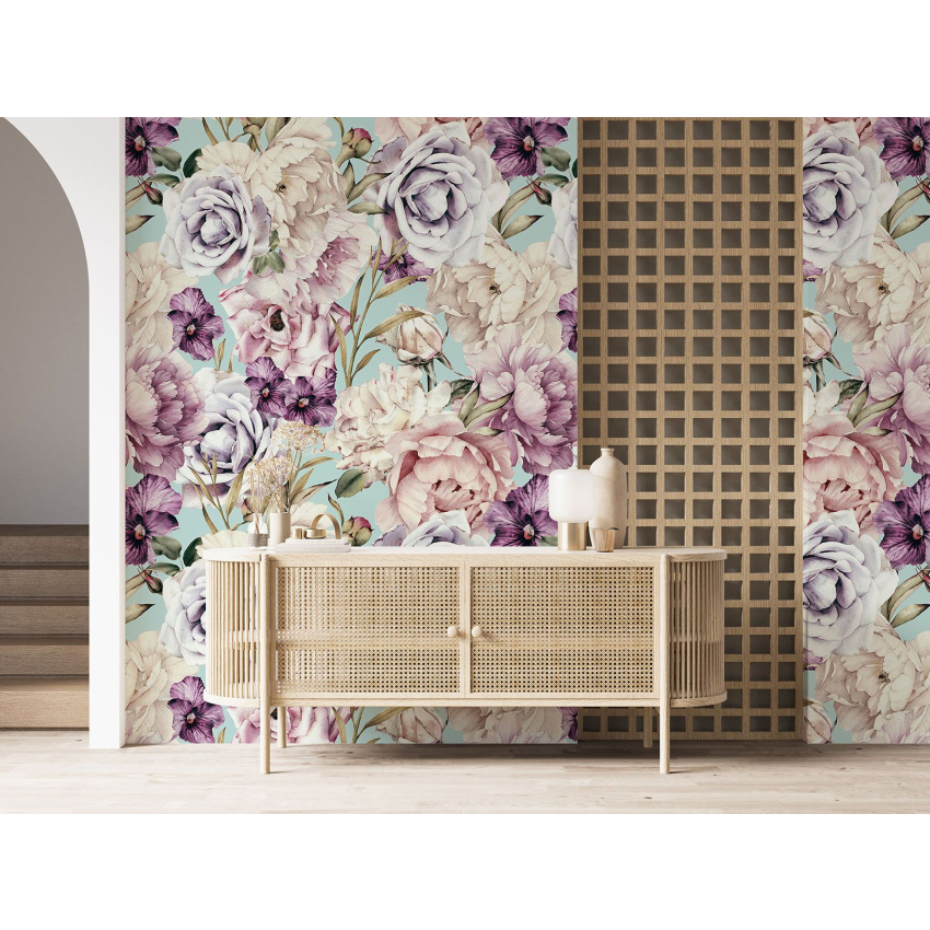 Papier peint motif XL - Motif floral