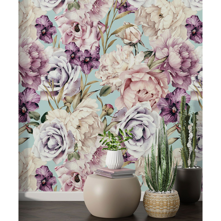 Papier peint motif XL - Motif floral
