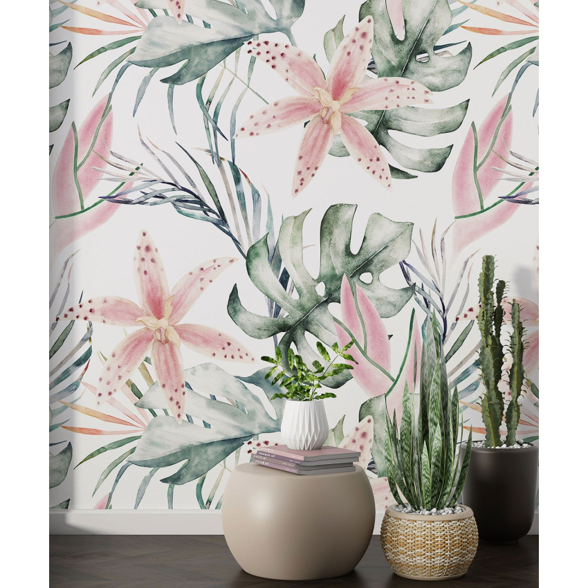 Papier peint motif XL - Motif floral