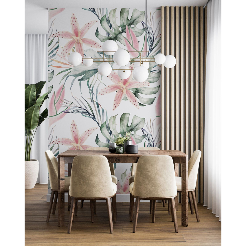 Papier peint motif XL - Motif floral