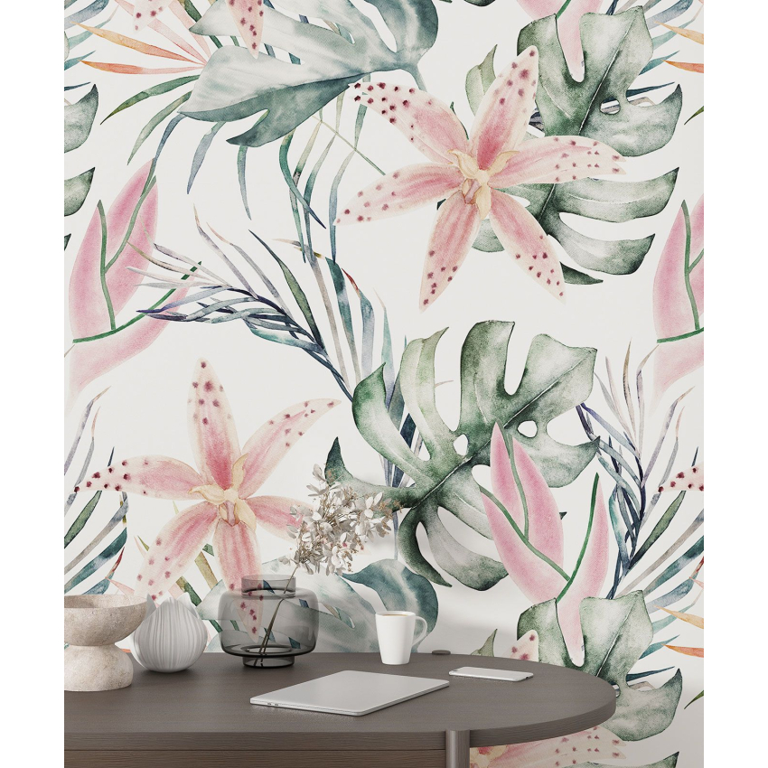Papier peint motif XL - Motif floral
