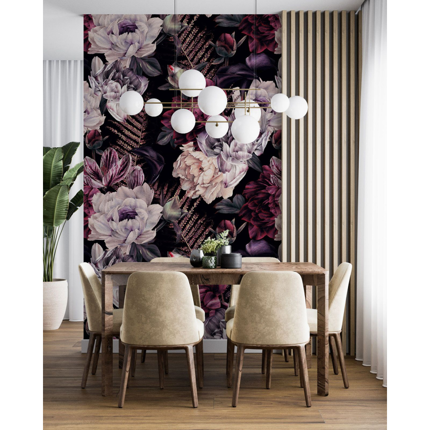 Papier peint motif XL - Motif floral