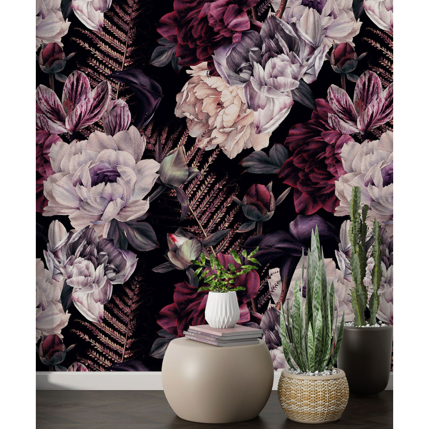Papier peint motif XL - Motif floral