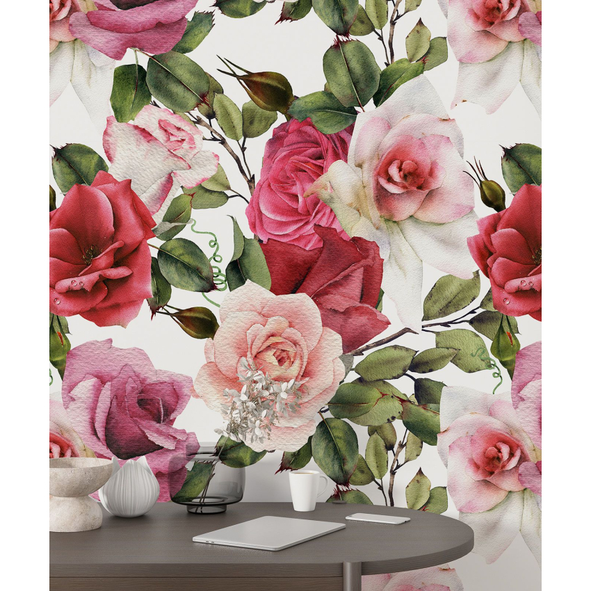 Papier peint motif XL - Motif floral