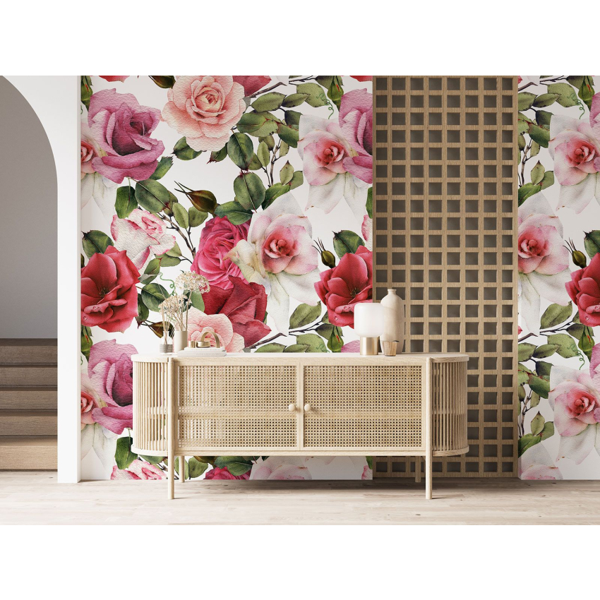 Papier peint motif XL - Motif floral