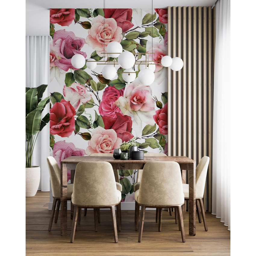 Papier peint motif XL - Motif floral