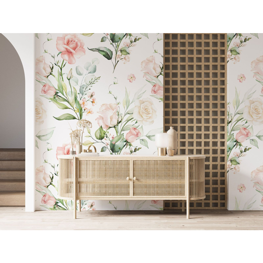 Papier peint motif XL - Motif floral