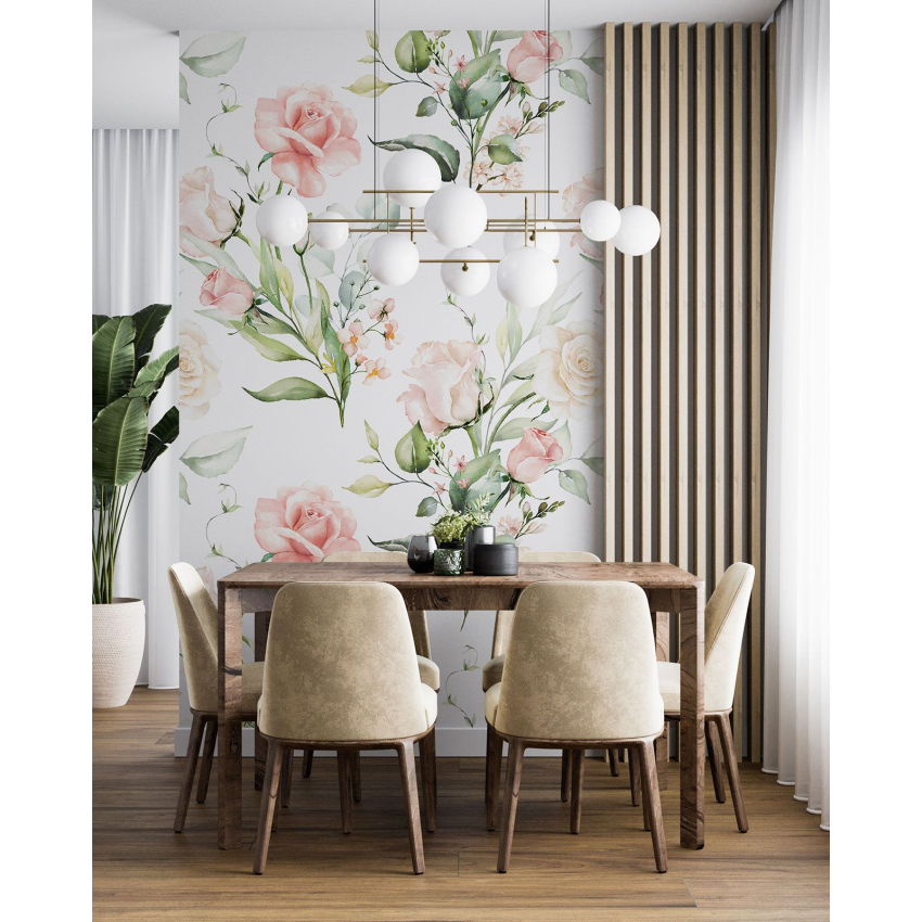 Papier peint motif XL - Motif floral