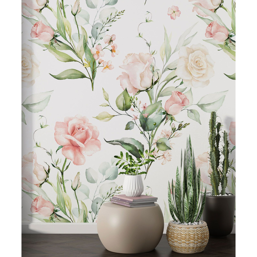 Papier peint motif XL - Motif floral