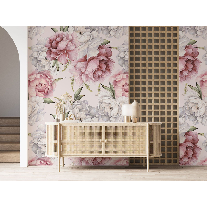 Papier peint motif XL - Motif floral