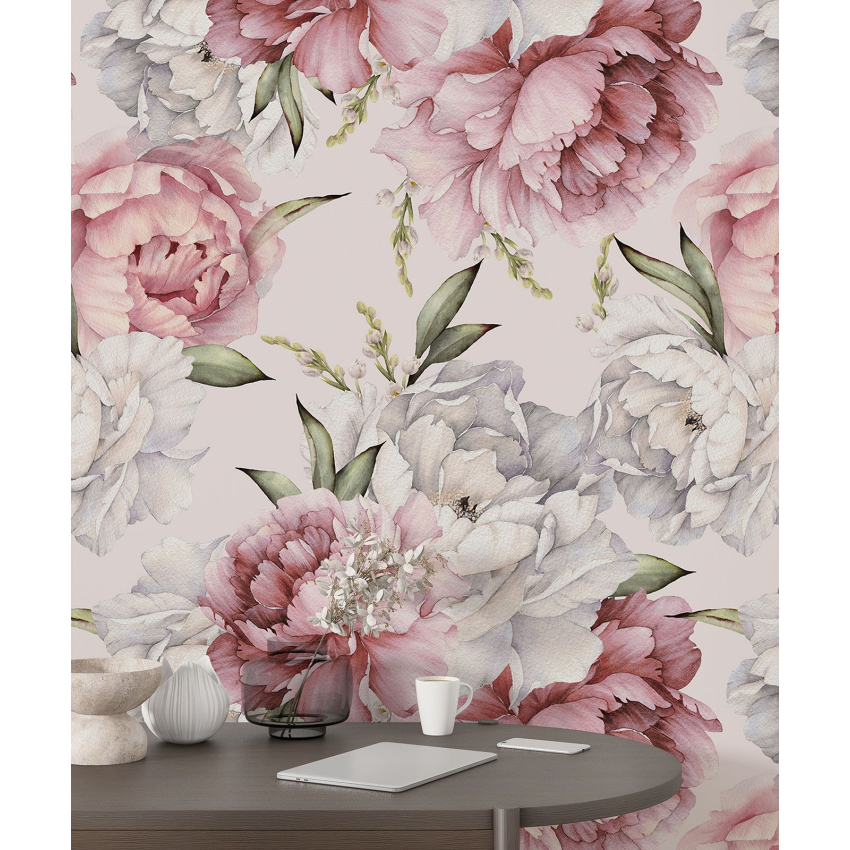 Papier peint motif XL - Motif floral